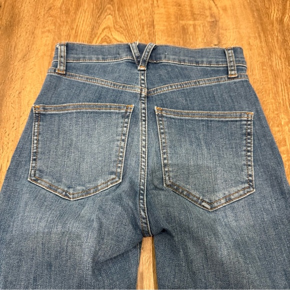 Veronica Beard Carly Kick-Flare Jean Bright Blue Size 24/00‎ Ankle Crop Stretch - Picture 6 of 9